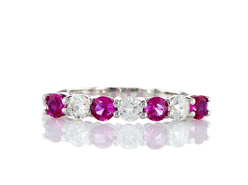 טבעת חצי אטרניטי געש Fermond Jewelery