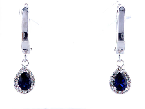 עגילים תלויים ספיר Fermond Jewelry