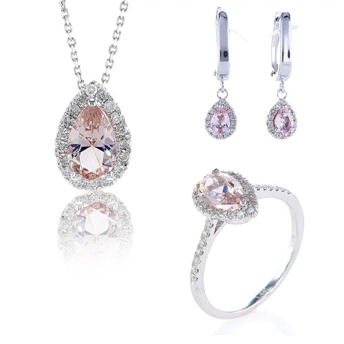 סט טוקיו (אבן מורגנייט) Fermond Jewelery