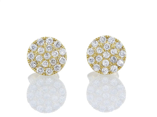 עגילים צמודים נרקיס Fermond Jewelry