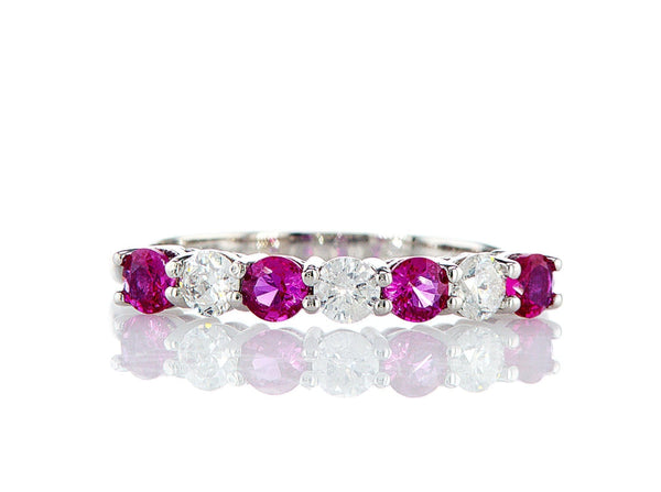 טבעת חצי אטרניטי געש Fermond Jewelery