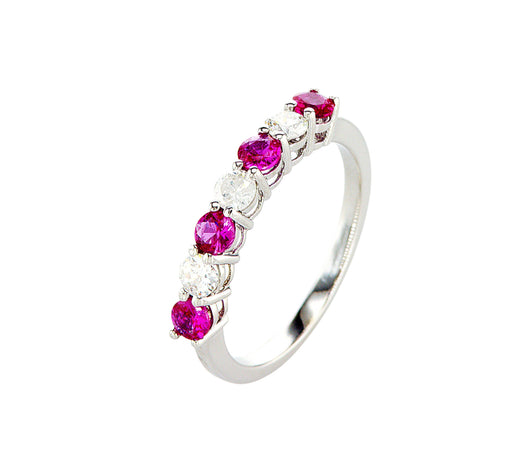 טבעת חצי אטרניטי געש Fermond Jewelery