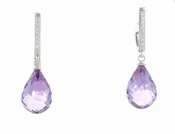 עגילים תלויים לילך Fermond Jewelery
