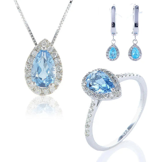 (סט בוקרשט (אבן בלו טופז Fermond Jewelery