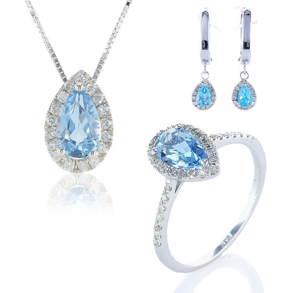 (סט בוקרשט (אבן בלו טופז Fermond Jewelery