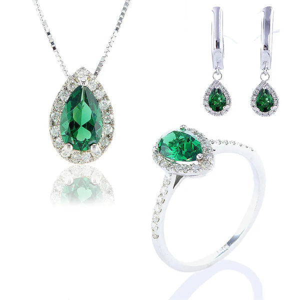 סט מדריד (אבן אמרלד) Fermond Jewelery