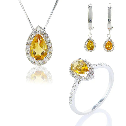 סט אוסלו (אבן ציטרין) Fermond Jewelry