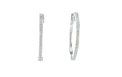 עגילי חישוק יודפת Fermond Jewelry