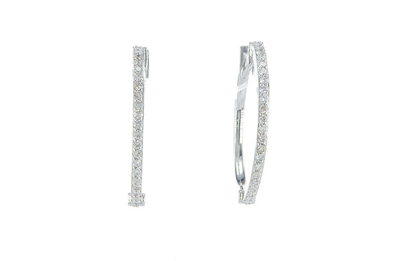 עגילי חישוק יודפת Fermond Jewelery