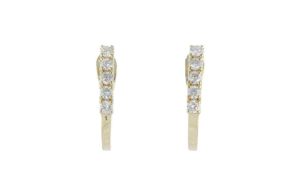 עגילי חישוק חגלה Fermond Jewelery