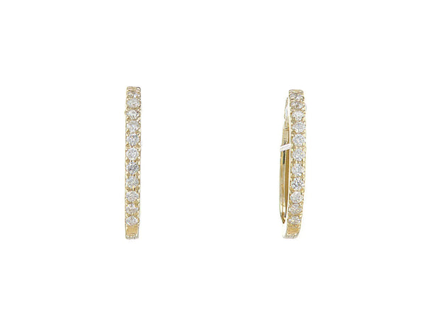 עגילי חישוק ורדית Fermond Jewelery