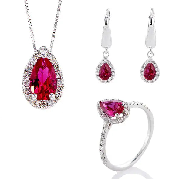 סט אתונה (אבן רובי) Fermond Jewelery