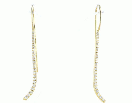 עגילים תלויים שקד Fermond Jewelry