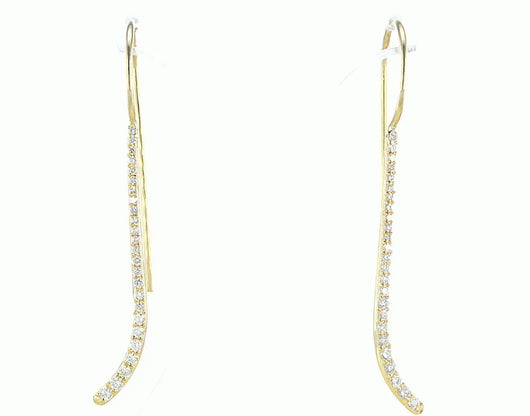 עגילים תלויים שקד Fermond Jewelery