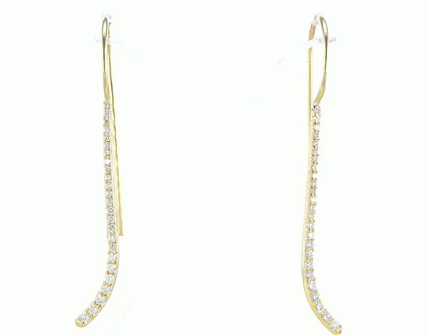עגילים תלויים שקד Fermond Jewelery