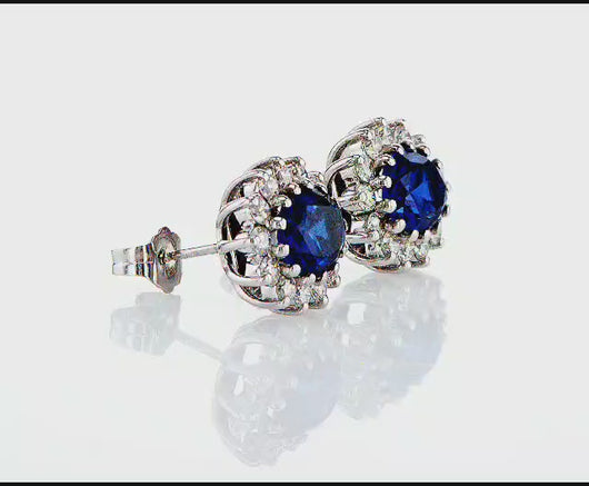 עגילי יהלומים צמודים להבה Fermond Jewelery